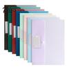 Plastic Project Folders 8Pcs Document Folders, A4 Size File Envelopes with Snap Button And Student Test Paper Organizers Label Pocket, Thickened