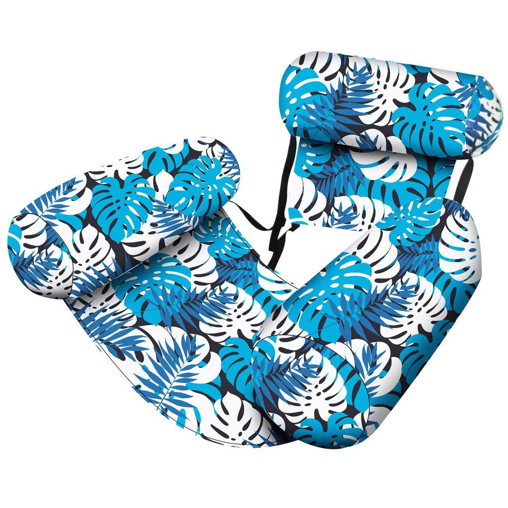 Inflatable Ring, Water Hammock, Pool Float Chair, Three-Tube Inflatable Ring, Adult Size, 120kg Weight Capacity, Water Play, Heat Relief, Unisex