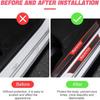 4PCS Door Sill Plate Protectors, Auto Door Entry Guards Sill Scuff Red/Sport