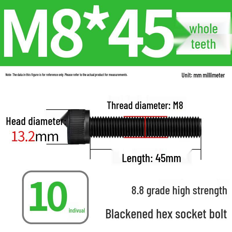 8.8 High-Strength Socket Head Cap Screw Bolt (M4-M20)