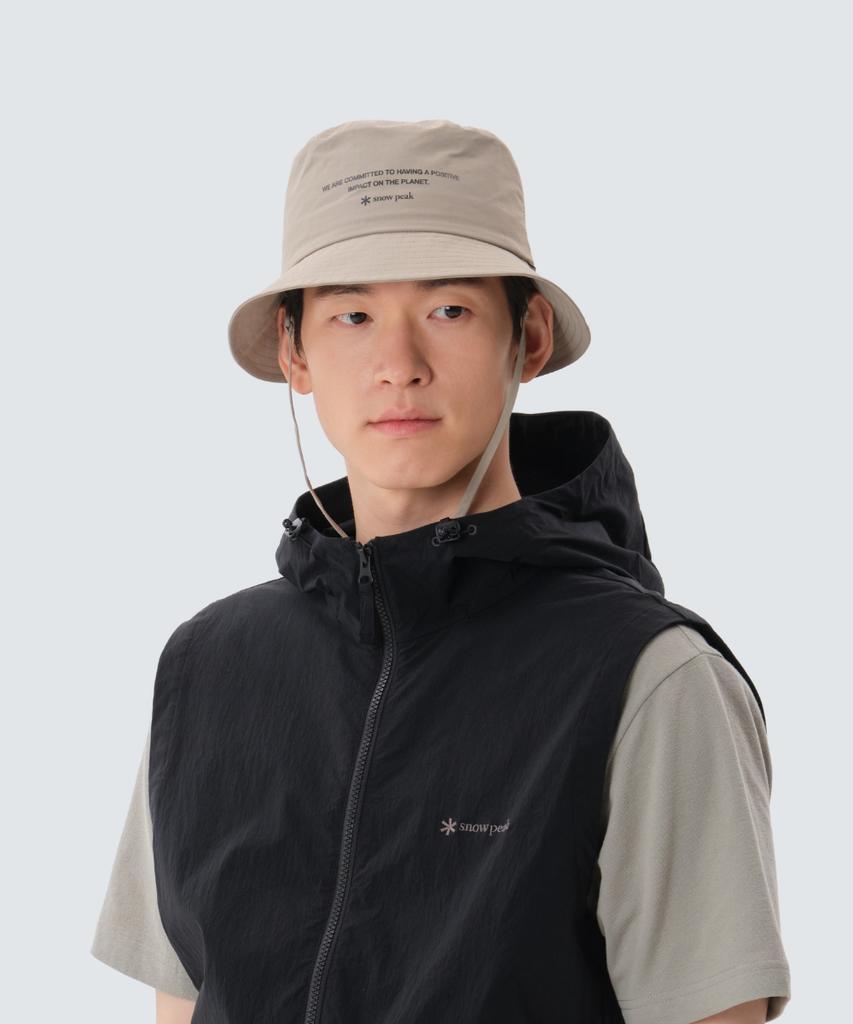 SNOWPEAK APPAREL Camp Hat (S25Zucha18) Yellow Gray