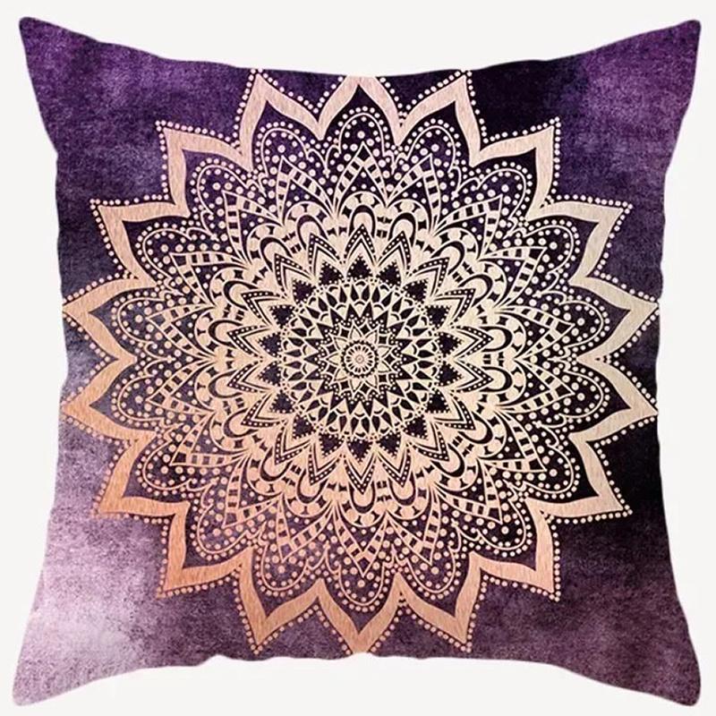 Home Decor Exotic Mandala & Mystic Eye Pattern Pillows Pattern Cushion Cover Suitable For Sofa Bedroom Car Pillow Cover