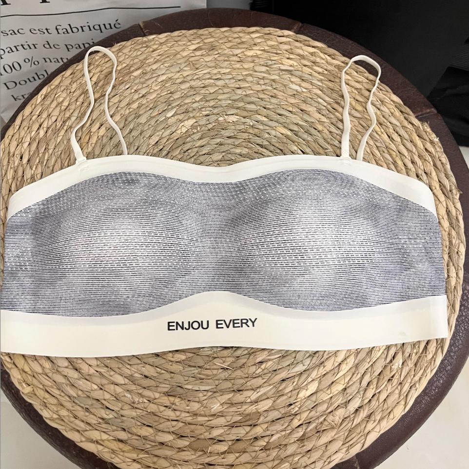 Bezszwowe Odpinane Ramiączka Antypoślizgowy Biustonosz Damski Przylegający Oddychający Zbierający Zapobiegający Opadaniu Miękki Podtrzymujący Bielizna