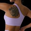 Nude Feel Sports Underwear One Shoulder Yoga Bra Removable Sports Beauty Back Bra Fitness Sports Outer Wear Sloping Shoulder