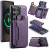 MAGKING K3 Series For Samsung Galaxy S25 Ultra Case Compatible with MagSafe Wallet PC+TPU+PU Phone Cover