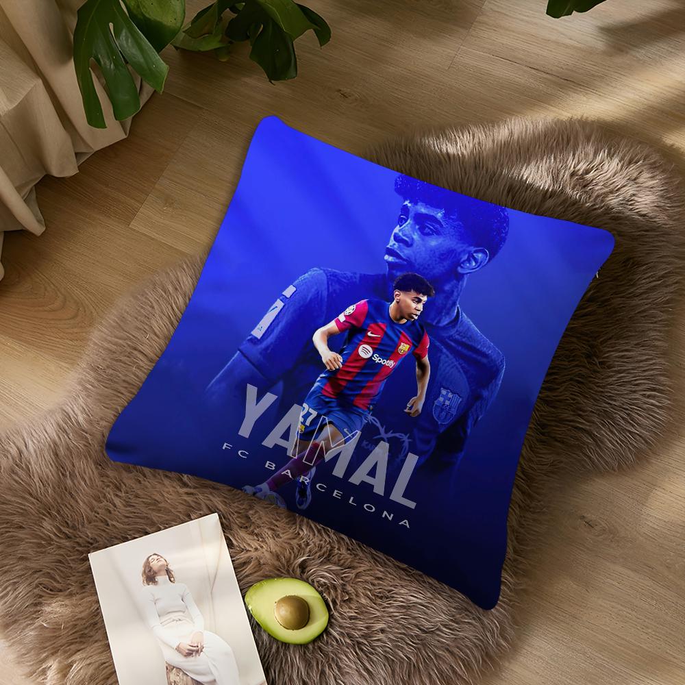 Federa Cuscino Calcio L-Lamine Y-Yamal Soggiorno Divano Casa Ufficio Negozio Copertura Stampa Comfort Decorazione Semplicità Nordica