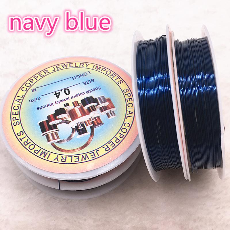 New 0.3/0.4mm Colorful Copper Wires Beading Wire for Jewelry Making DIY Handmade Accessories