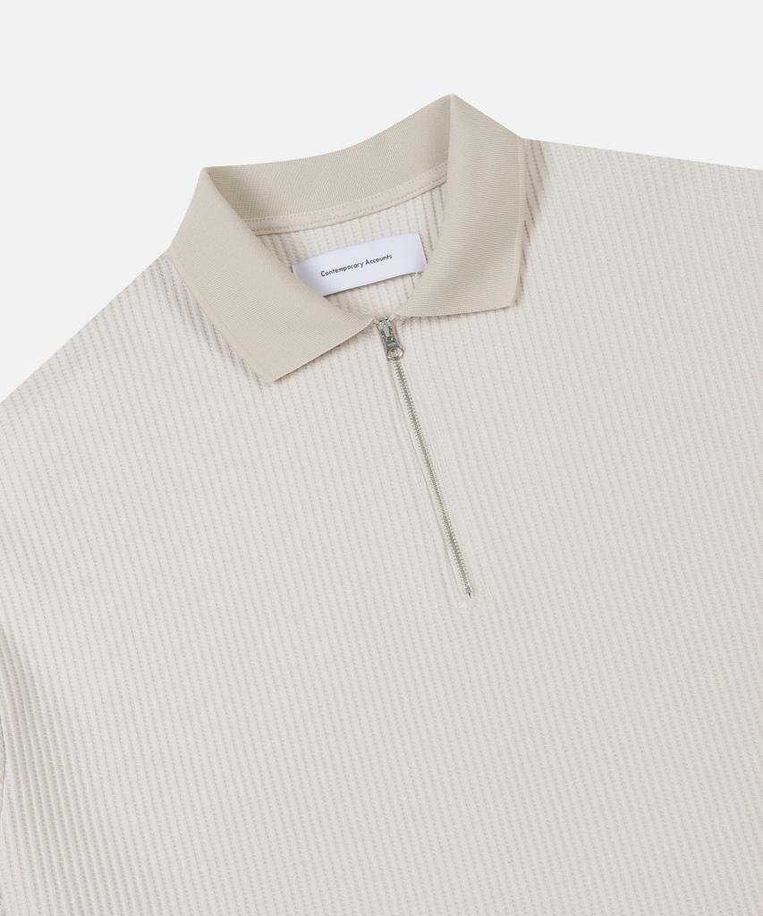 Keontempoleolieokauncheu Waffle Texture Oversized Polo Shirt Cream [Men'S]