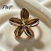 Fashion Scarf Slide Rings for Women, Metal Flower Ring Buckle And Slides, Shirt Jewelry Scarves Tightener Ties Clip Silk Scarf, Shawl, Blouse,
