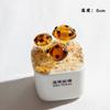 Handmade Glass Blown Cactus Cute Crystal Art Cactus Figurines Collectibles Desk Simulation Plants Decorations Mother's Day Gift
