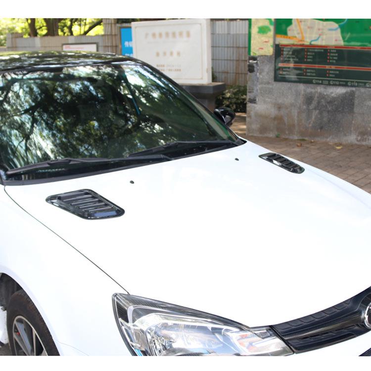 Decoración de Capucha para Rejilla de Aire de Coche Universal de Fibra de Carbono