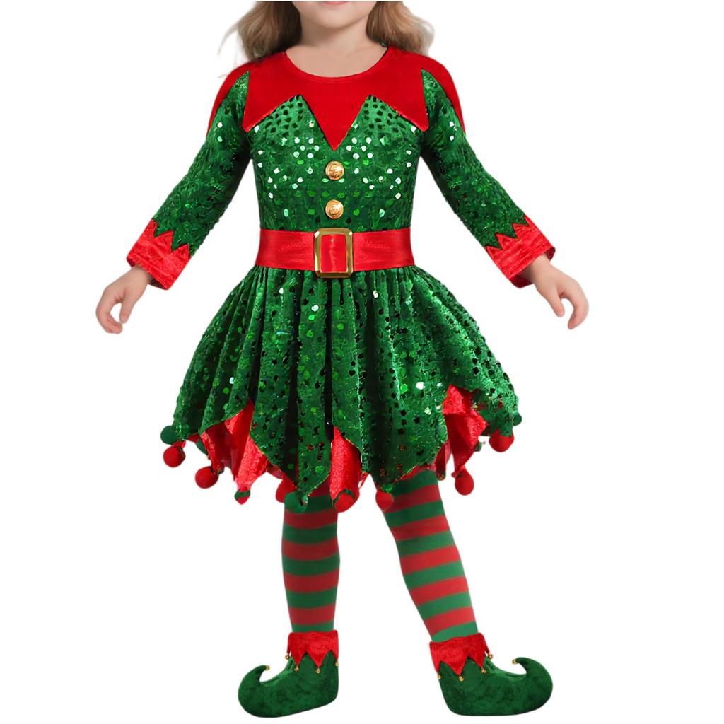 Disfraces de Navidad para niños, Disfraces de Cosplay para Actuación con Temática Navideña para Fiesta de Navidad