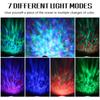 Projektor fal oceanicznych Lampka nocna LED z pilotem USB 7 trybów Kolorowe karty TF Odtwarzacz muzyczny Głośnik Home Decor