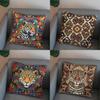 2D Colorful Leopard-Patterned Decorative Pillow Cover Pattern Cushion Cover Suitable For Sofa Bedroom Car Pillow Cover
