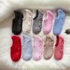 Plush Fleece Women's Indoor Slippers Non-Slip Soft Sole Winter Warm House Floor Shoes Cute Slippers, Home Comfort Footwear
