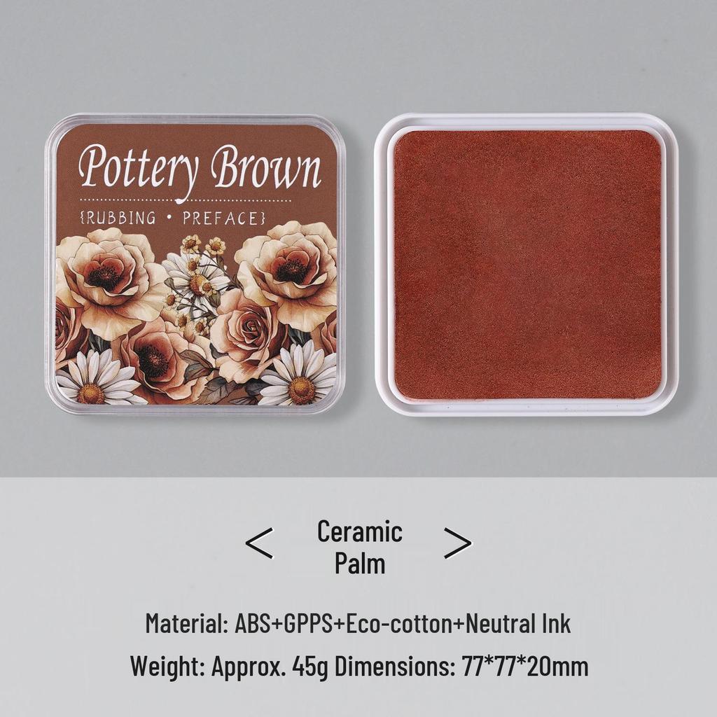 Retro Eco-Cotton Neutral Ink Stamp Pad for Journals