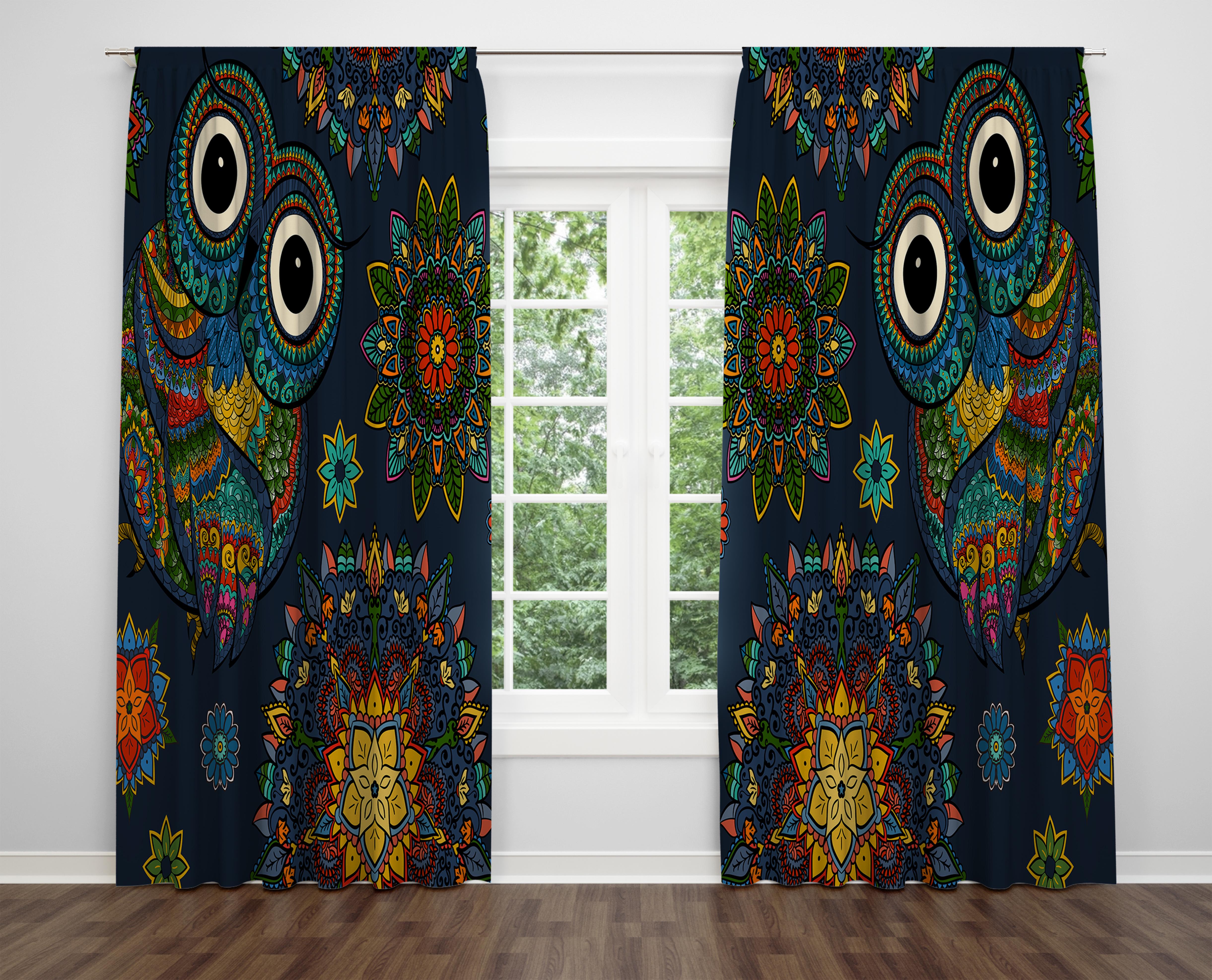 

Декоративний дизайн, високоякісна бавовняна тканина, ви можете вибрати одну або подвійну фіранку з крила 1 piece різнокольоровий