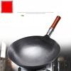Traditional Forged Old-fashioned True Stainless Wok, Not Easy To Stick To Cast Iron Wok, Flat-bottomed Wok Uncoated Gift Pot