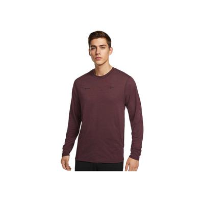 Dri-FIT ADV Axis Performance System Solid Color Breathable Long Sleeve T-Shirt Men Tops Bright-Burgundy FZ0992652
