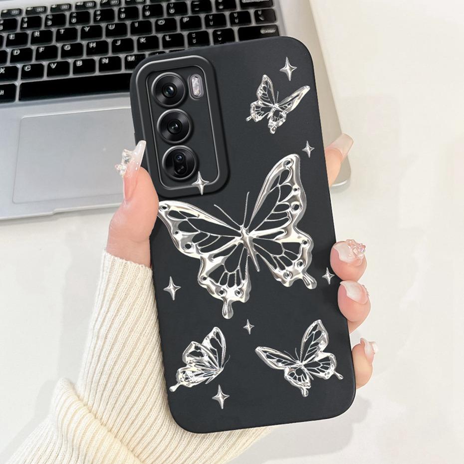 Beautiful Floral Phone Case For OPPO Reno12 12Pro 5G Soft Silicone Shockproof Cover For Oppo Reno12 Pro 5G Reno 12 Cases Bumpers