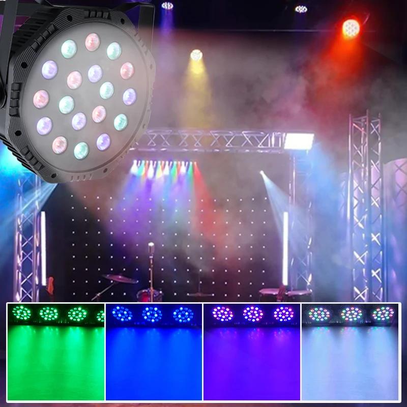 LED Stage Lights Full Color Single Color Remote Control Built-in Fan Light Stage Living Room Bar Concert Fill Light Spotlight