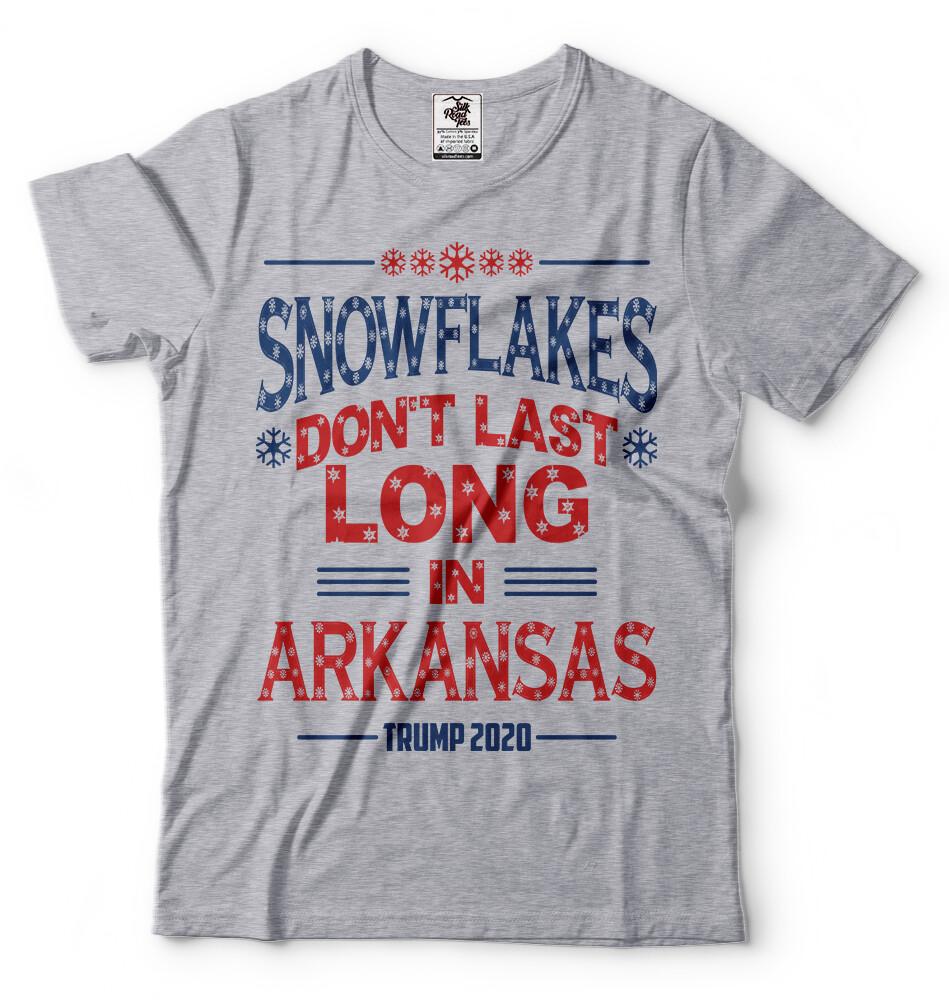 Snowflakes Dont Last Long in Arkansas Trump 2024 Tee Shirt Republican Shirt XL