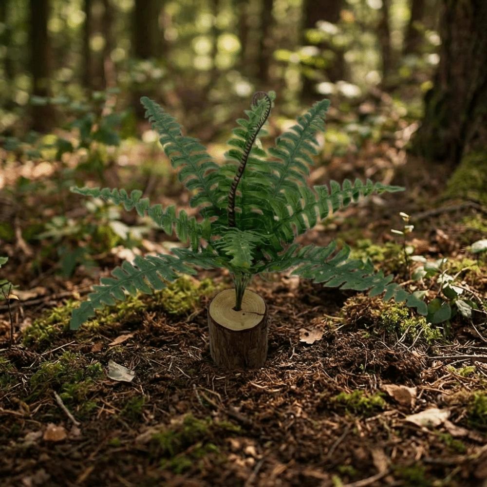 Realistic Fake Fern Plant Real Touch Artificial Palm Tree Balcony Decoration