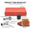 Herramienta de Emergencia para Neumáticos Tubeless de Coche y Moto Kit de Reparación de Pinchazos Juego de Tapones para Neumáticos