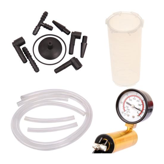 11Pcs Hand-Operating Vacuum Pump Brake Bleeder Machine Bleeding Tester Tool Set