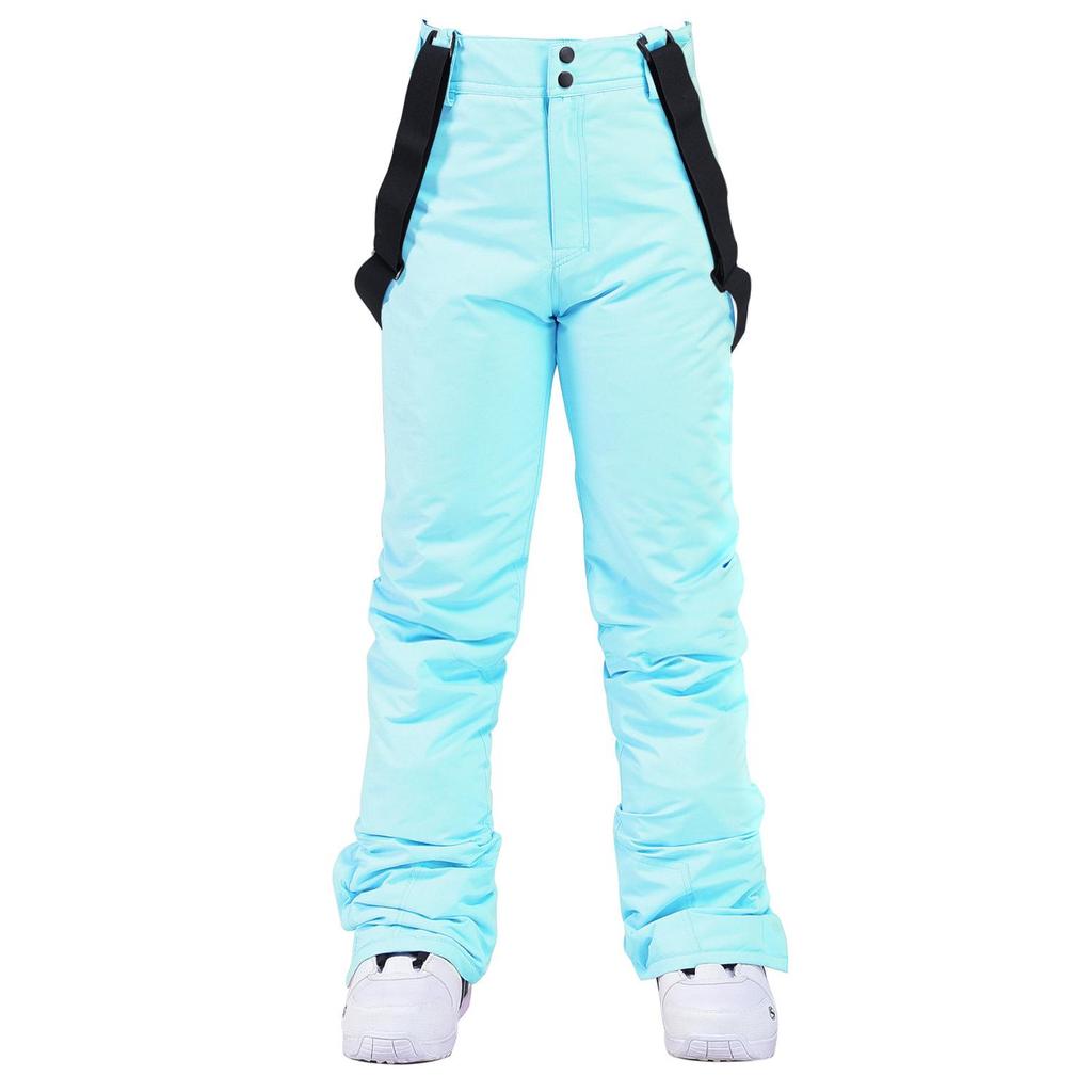 Men's and Women's Windproof Water-Repellent Winter Ski Bib Pants