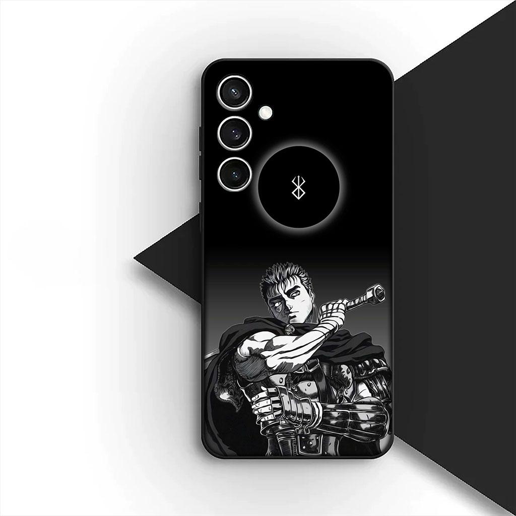 Casing Phone Cover for Samsung Galaxy S22 S21 S20 FE Ultra Plus A07 A17 A15 A16 A25 A57 A37 Case  Berserk Anime Guts