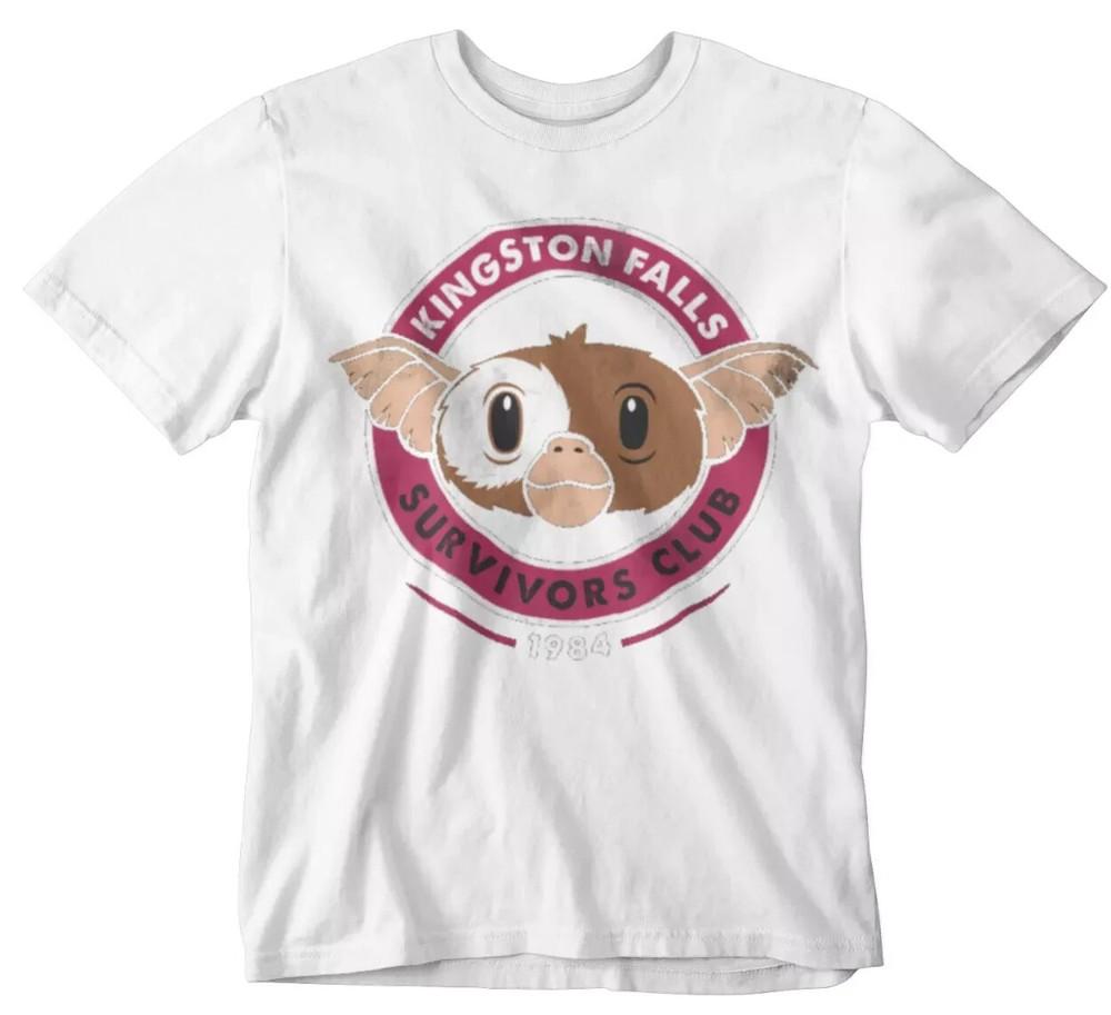 GREMLINS T-SHIRT GIZMO SURVIVORS CLUB MOVIE RETRO 80S TEE GIFT UK Unisex T-Shirt S