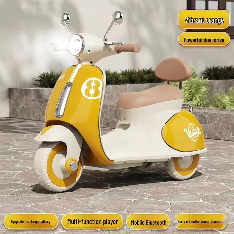 Children's Cross-Border Electric Tricycle with Remote Control - Dual-Drive, Rechargeable, Ideal Gift for Boys and Girls