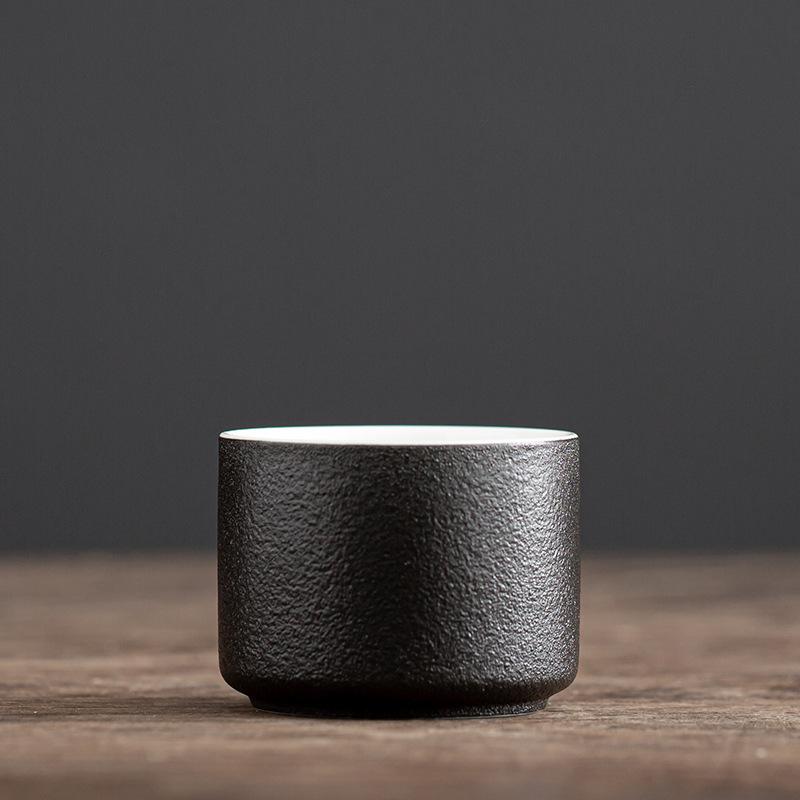 

Черная керамическая пиала ручной работы, фарфоровая чайная чашка, чайные аксессуары, домашняя мастер-чашка, портативный чайный набор, чашка для медитации 65-120ml