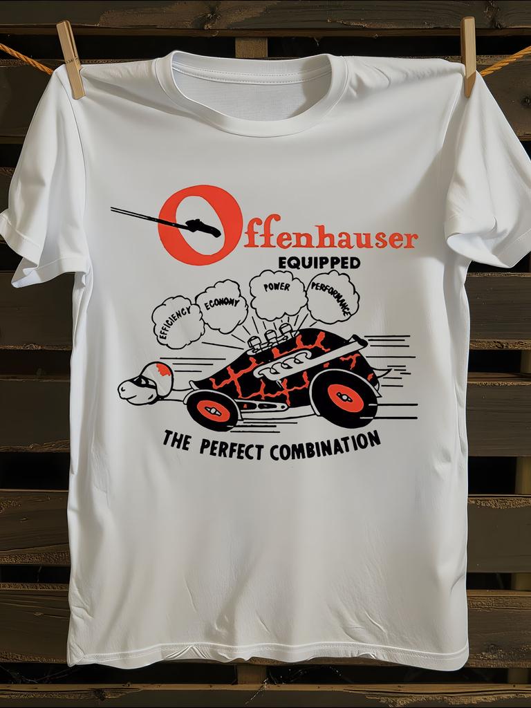 Vintage Tshirt Vintage Offenhauser Hot Rod Drag Race Grap...