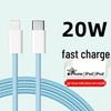 6A Braided Data Cable: Fast Charging PD20W for Huawei, Xiaomi, Apple 14 Pro Max