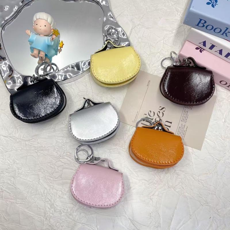 1Pcs Portable Bluetooth Earphone Bag Multifunctional Mini Leather Bag Pendant Car Keychain Hanging Accessory Zero Wallet