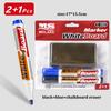 Whiteboard Marker Set,With Chalkboard Eraser,Refillable,Safe,Non-Toxic,High Capacity,For Office,Meetings,And Educational Use