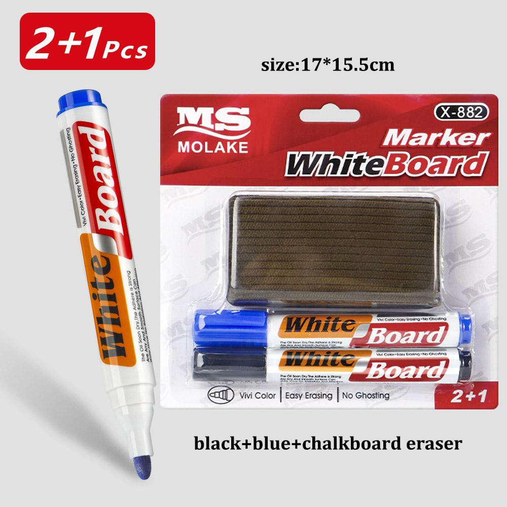 

Whiteboard Marker Set,With Chalkboard Eraser,Refillable,Safe,Non-Toxic,High Capacity,For Office,Meetings,And Educational Use