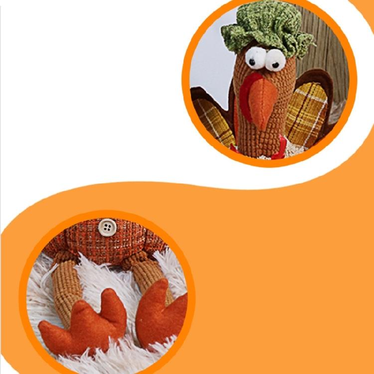 Seasonal Ornament Turkey Decorative Figurine Thanksgiving Holiday Decors Party Supply Harvest Festival Kitchen Layouts