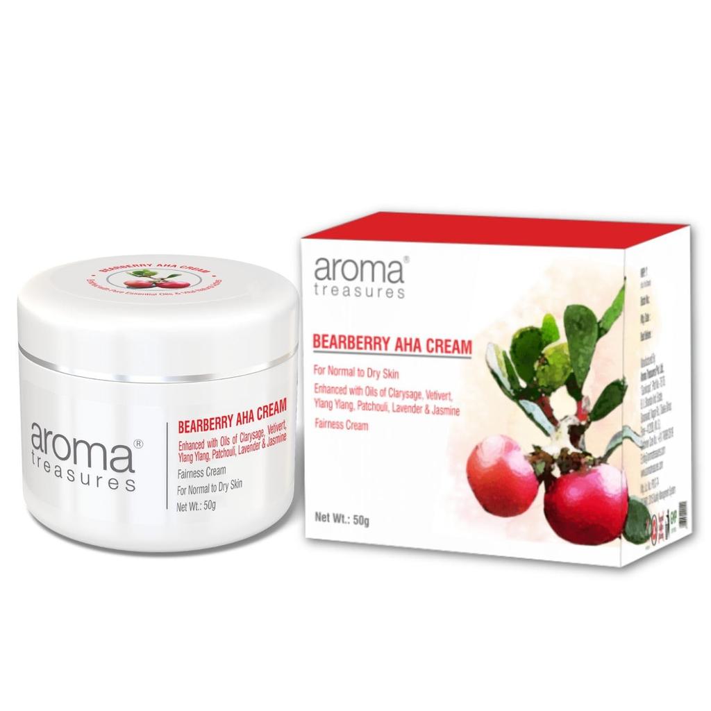 Крем с Толокнянкой и АНА-кислотами (50 г), Bearberry AHA Cream, Aroma Treasures