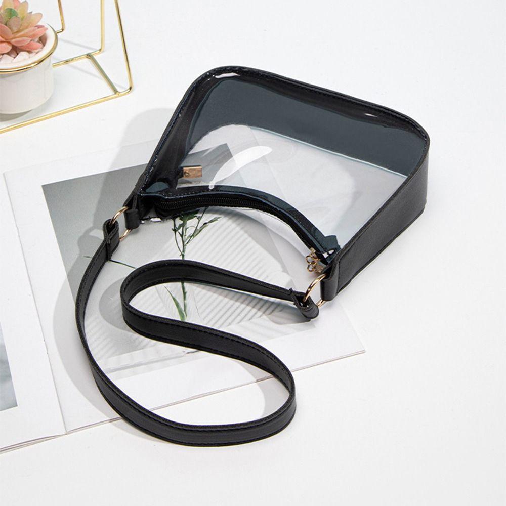 Waterproof Transparent Shoulder Bag Portable Tote Bag Fashion Crossbody Bag  Girls