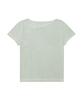 HYEYEONG KIM Boucle Asymmetrical Neck Short Sleeve Blouse - Mint