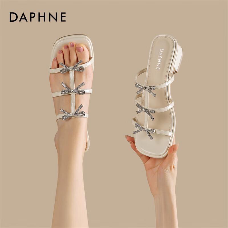 Daphne Women s Rhinestone Summer Slippers 36