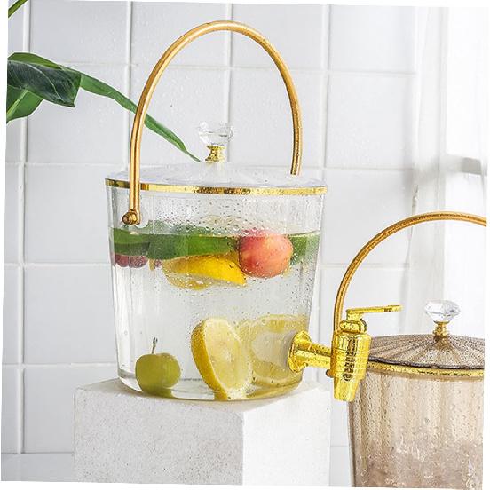 Ciieeo Drink Dispenser with Faucet Portable Beverage Container for Parties Juice Dispenser with Lid for Home and Outdoor Events Easy to Use and