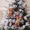 Slitta di Legno Decorazione di Natale Casa Sci di Legno Campanella Ornamenti di Natale Regalo per Bambini