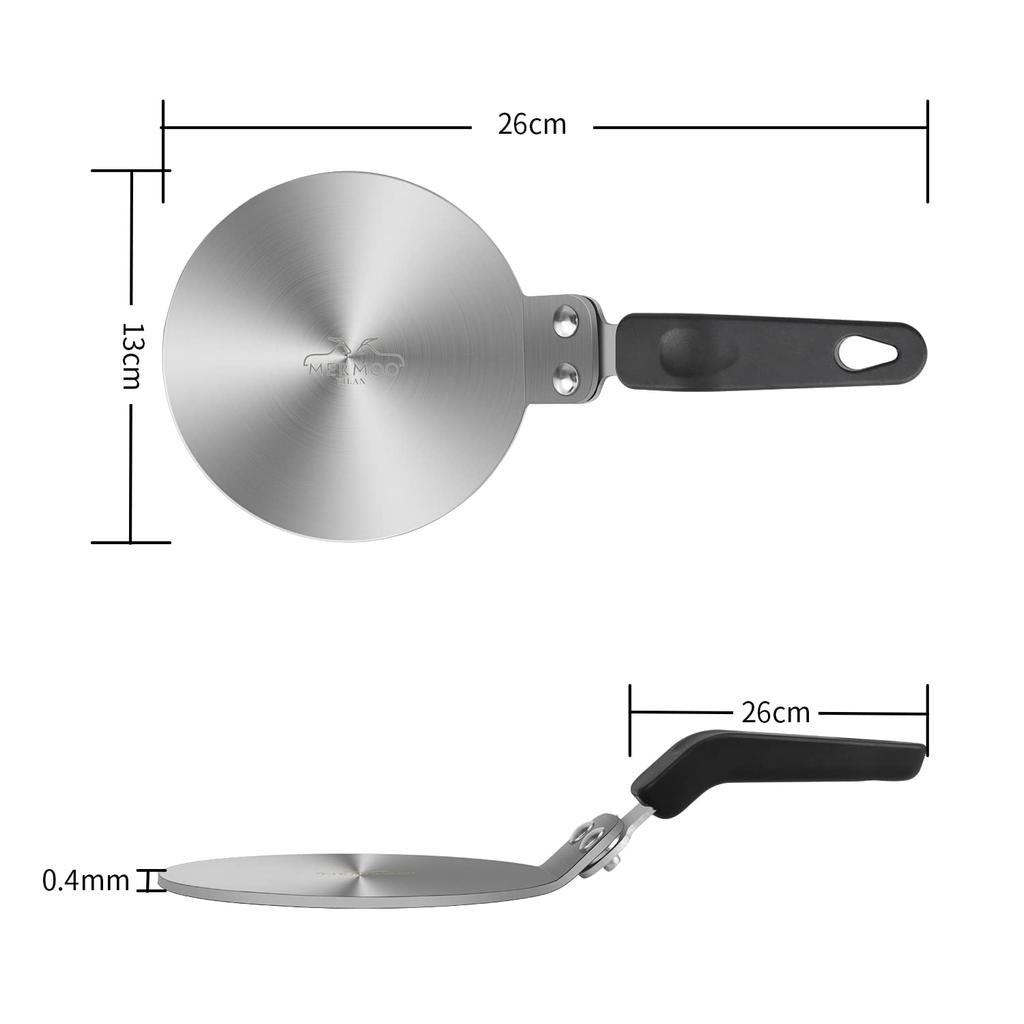 MERMOO YILAN IH Heating Plate, Heat Diffuser Plate, 13cm Diameter, Compatible with Espresso Makers, Easy To Use, Induction Plate for IH and Gas Stoves