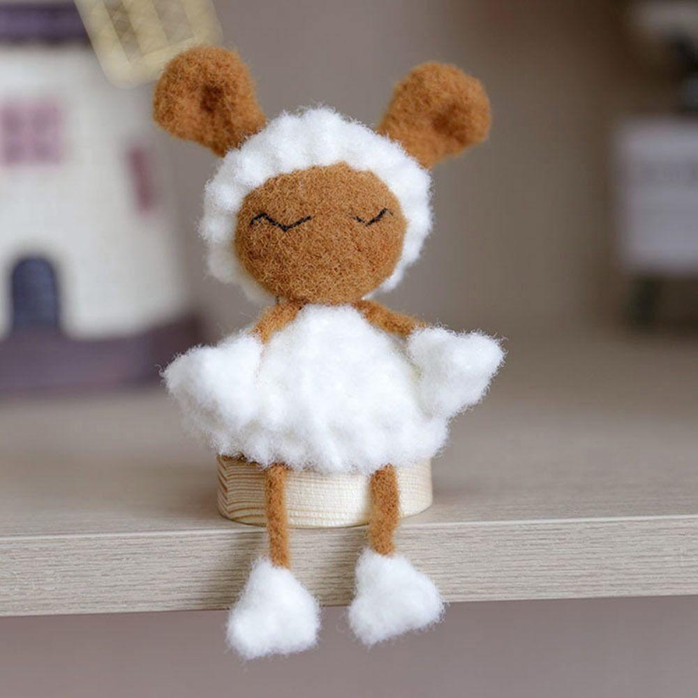 Multicolor Wool Ball Cotton Candy Yarn Ball  for Knitting Doll Hair Clip