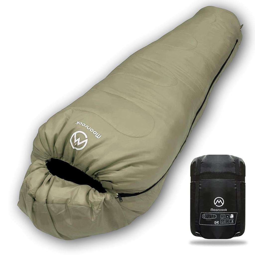 Sleeping sleeping mummy antibacterial minimum operating temperature specification [Moonrock] bag, bag, type, compact, washable, specifications, -15℃