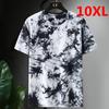 T-shirt Tie Dye Oversize Uomo Taglie Grandi Top Magliette Estate Hip Hop Casual T-shirt Tie-Dye Taglie Forti 9XL10XL Abbigliamento